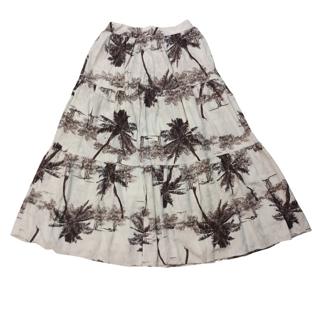 Cal Style Maxi Linen‎ Rayon Boho Skirt SKUW579